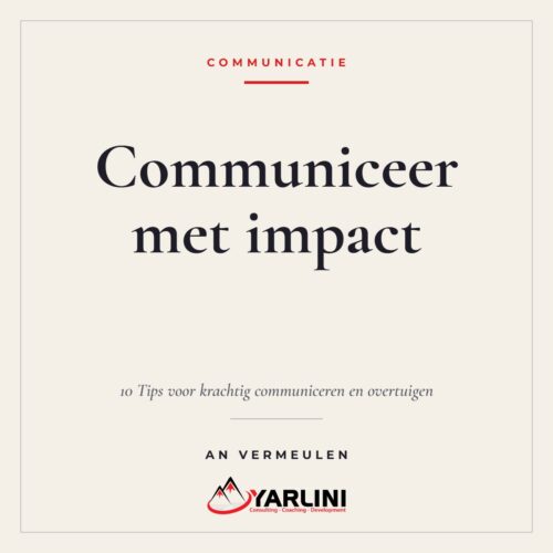 Cover eBook 10 Tips voor krachtig communiceren en overtuigen van An Vermeulen, Yarlini krachtig communiceren