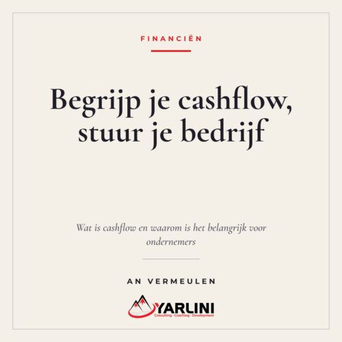 Cover eBook Wat is cashflow en waarom is het belangrijk voor ondernemers van An Vermeulen, Yarlini wat is cashflow